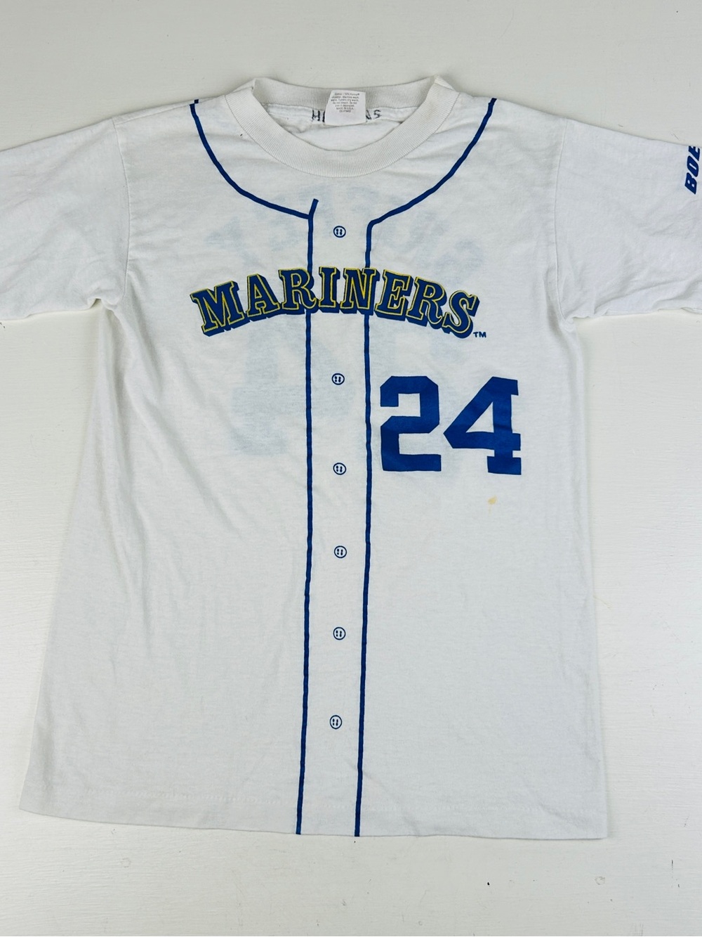 Vintage 90s Seattle Mariners Jersey Shirt Youth S Baseball Ken Griffey Jr #24
